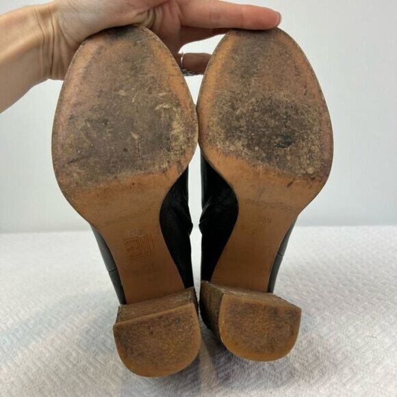 See by Chloé Edith Ankle Boot Women's 38.5 US 8.5 Black 100% Calf-Skin Leather - Picture 11 of 14